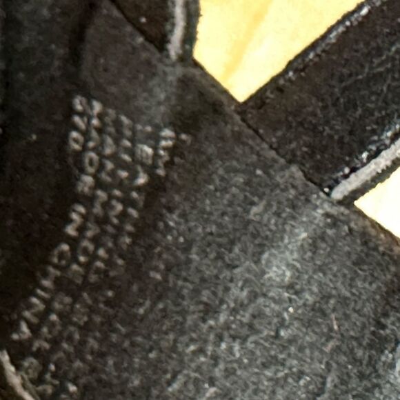 Steve Madden Strappy Black Suede Open Toe Heel Shoes Size 8 - Picture 10 of 12